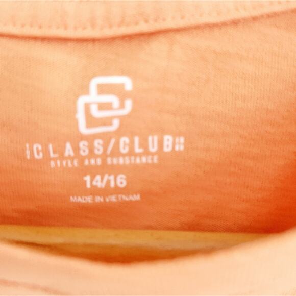 14/16 Class Club Orange Tee With Odor Bacteria Inhibitor - Picture 2 of 3